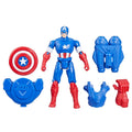 Marvel Epic Hero Series Captain America 4-Inch Action Figure with Battle Gear Accessories for Kids Ages 4+