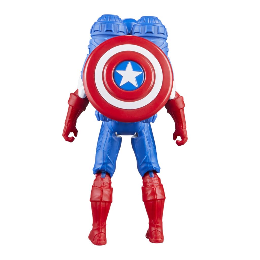 Marvel Epic Hero Series Captain America 4-Inch Action Figure with Battle Gear Accessories for Kids Ages 4+