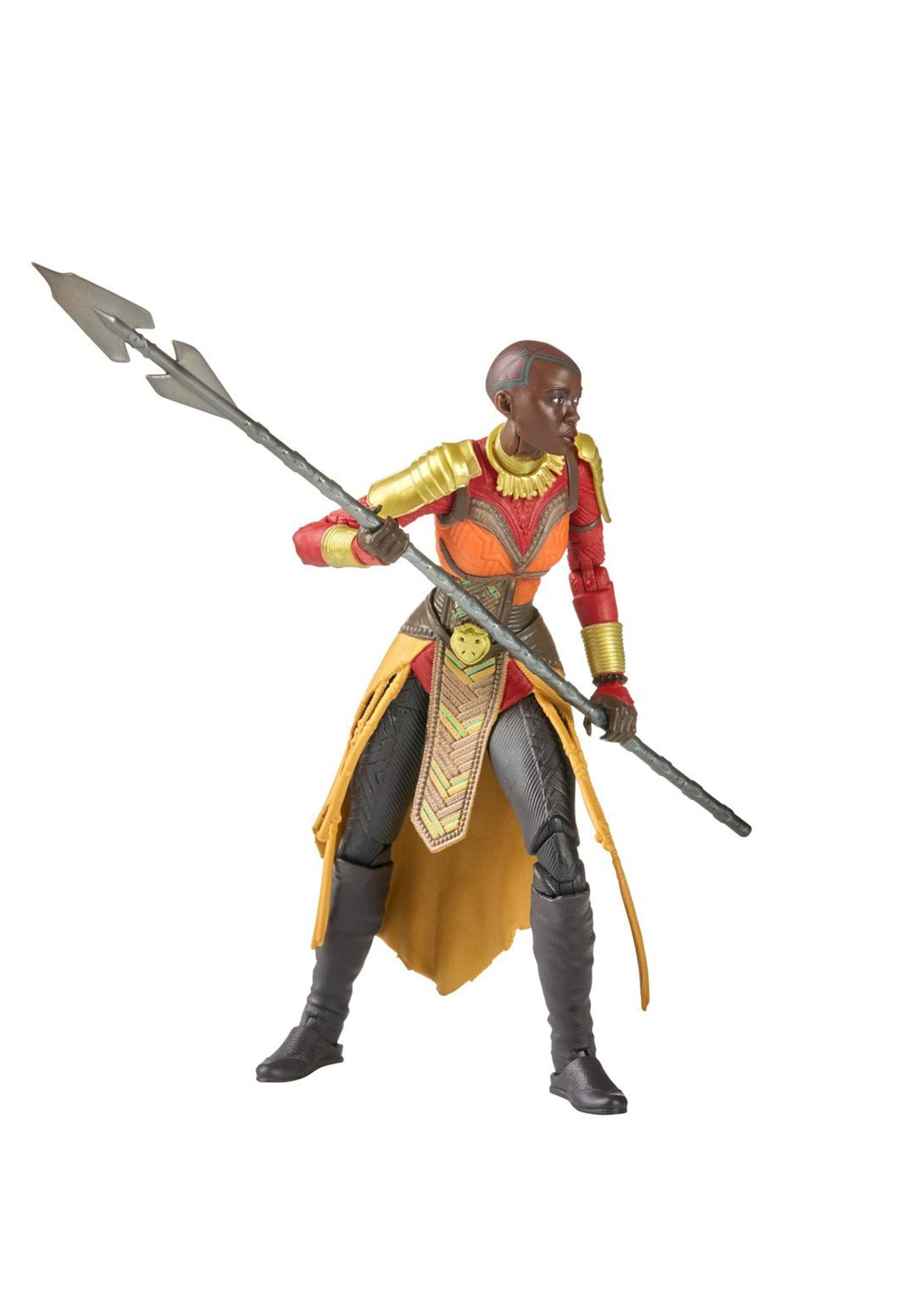 Marvel Legends Okoye Action Figure – 6-Inch Wakanda Forever Collectible with Spear & Build-A-Figure Part