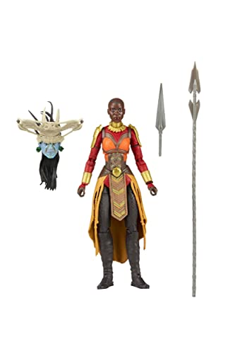 Marvel Legends Okoye Action Figure – 6-Inch Wakanda Forever Collectible with Spear & Build-A-Figure Part