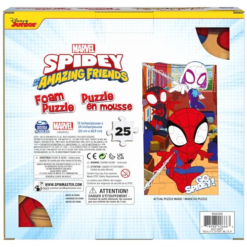 Marvel Spidey and His Amazing Friends Squishy Foam Puzzle – 25 Pieces for Ages 4+