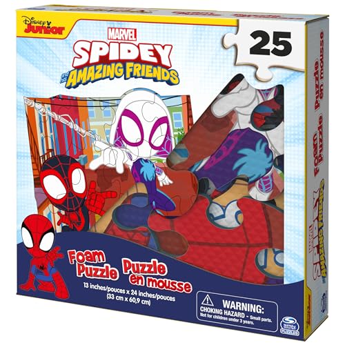 Marvel Spidey and His Amazing Friends Squishy Foam Puzzle – 25 Pieces for Ages 4+