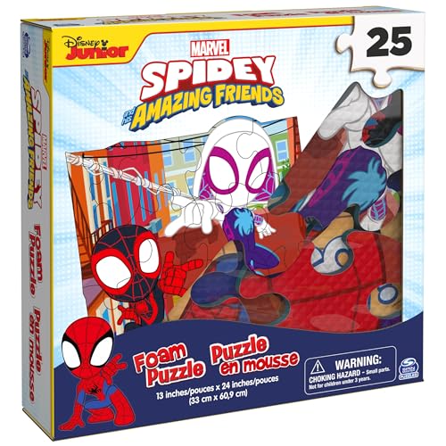 Marvel Spidey and His Amazing Friends Squishy Foam Puzzle – 25 Pieces for Ages 4+