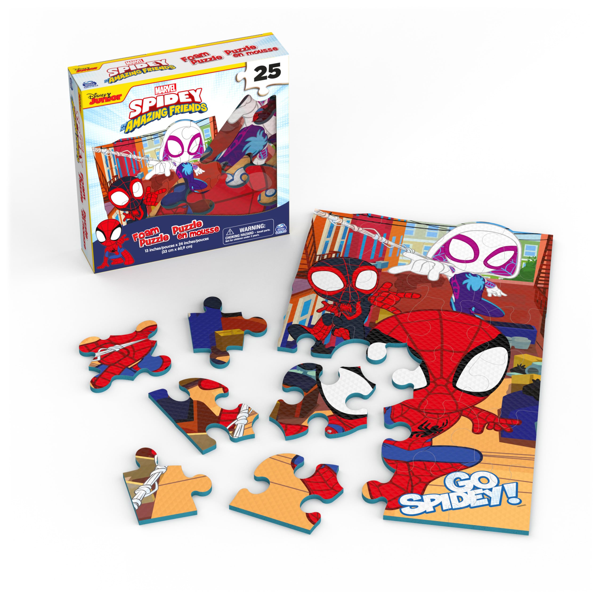 Marvel Spidey and His Amazing Friends Squishy Foam Puzzle – 25 Pieces for Ages 4+