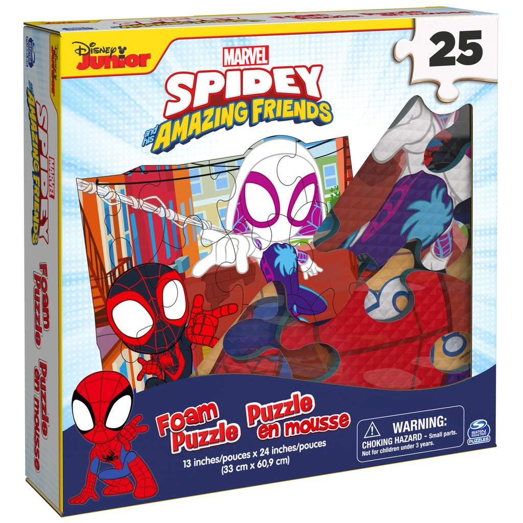 Marvel Spidey and His Amazing Friends Squishy Foam Puzzle – 25 Pieces for Ages 4+