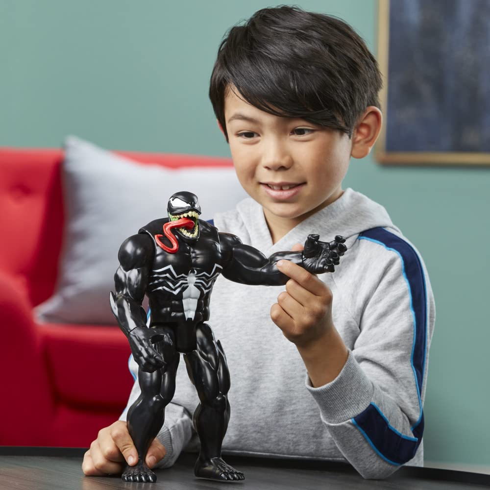 Marvel Titan Hero Series Deluxe Venom 12-Inch Action Figure, Ages 4 and Up