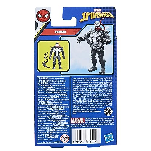 Marvel Venom Versus Spider-Man 4-Inch Action Figure with Web Accessory, Articulated