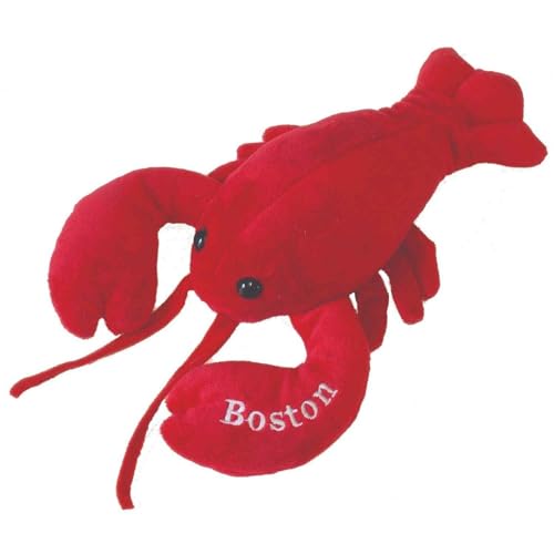 Mary Meyer Lobbie Boston Lobster Plush Toy - 10-Inch Soft Red Lobster, Machine Washable