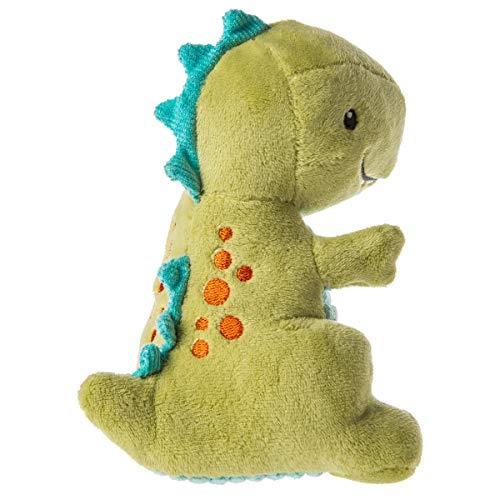 Mary Meyer Pebblesaurus Baby Rattle - Green Dino Soft Toy, 5 Inches