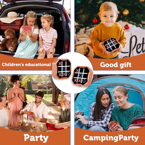 MASSRT 3-in-1 Electronic Tic Tac Toe Game – Handheld Digital Bolt with Silent Mode, Portable Learning Toy for Kids & Adults, Orange