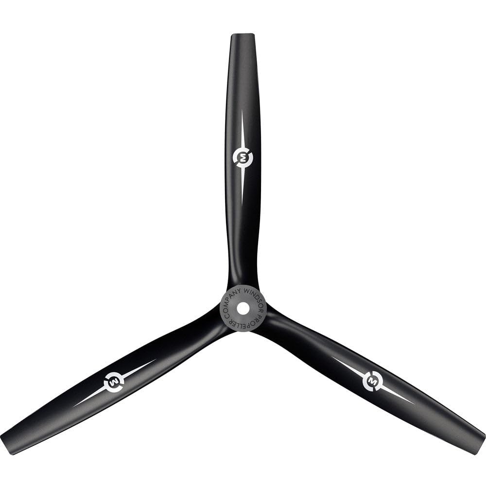 Master Airscrew 7x4 3-Blade RC Propeller (CCW) with Adapter Rings