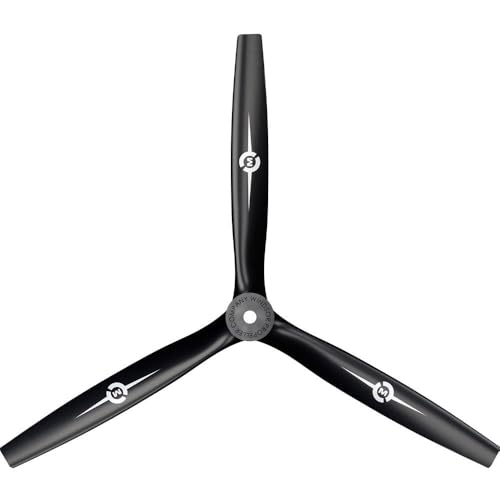 Master Airscrew 7x4 3-Blade RC Propeller (CCW) with Adapter Rings
