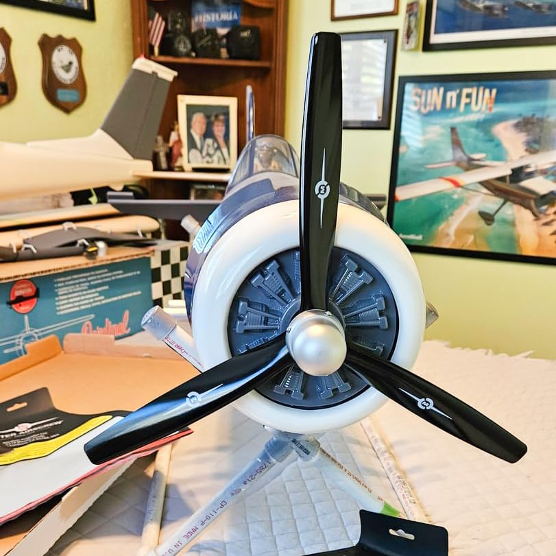Master Airscrew 7x4 3-Blade RC Propeller (CCW) with Adapter Rings