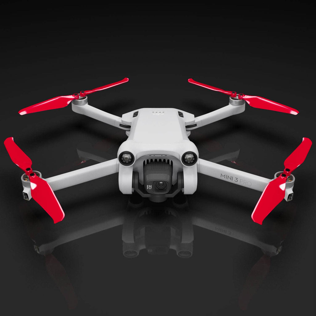 Master Airscrew Stealth Propellers for DJI Mini 3 Pro / Mini 4 Pro – Red (4-Pack)