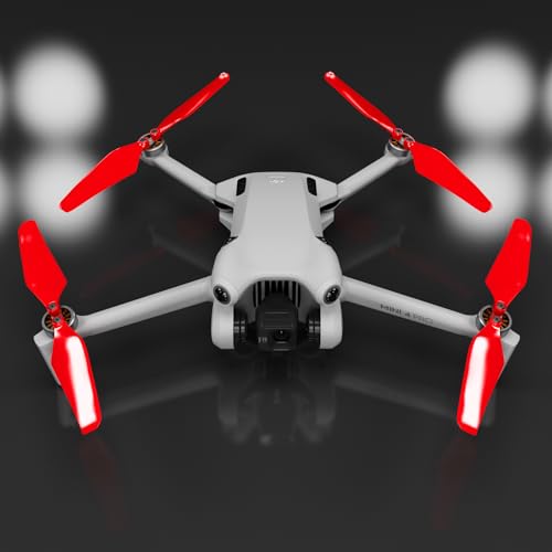 Master Airscrew Super Stealth Propellers - Red, Compatible with DJI Mini 4 Pro & Mini 3 Pro