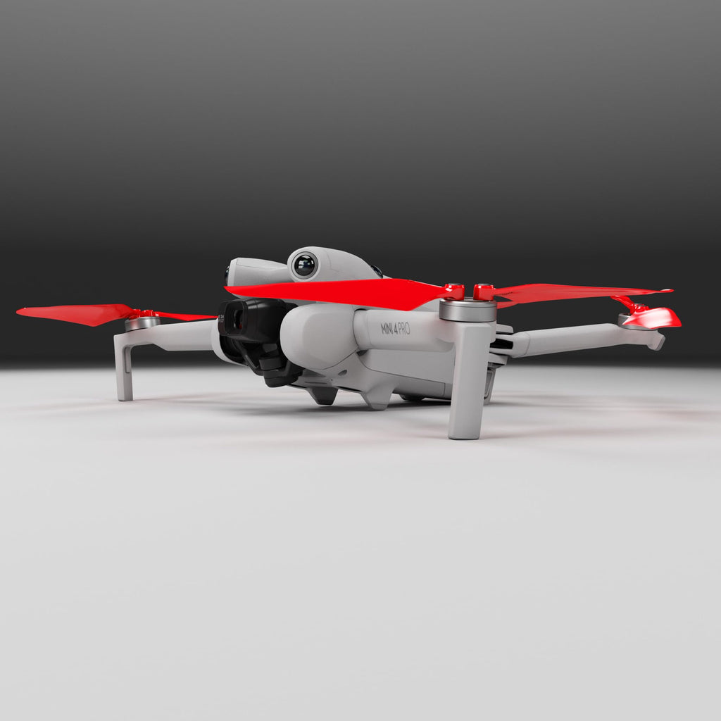 Master Airscrew Super Stealth Propellers - Red, Compatible with DJI Mini 4 Pro & Mini 3 Pro
