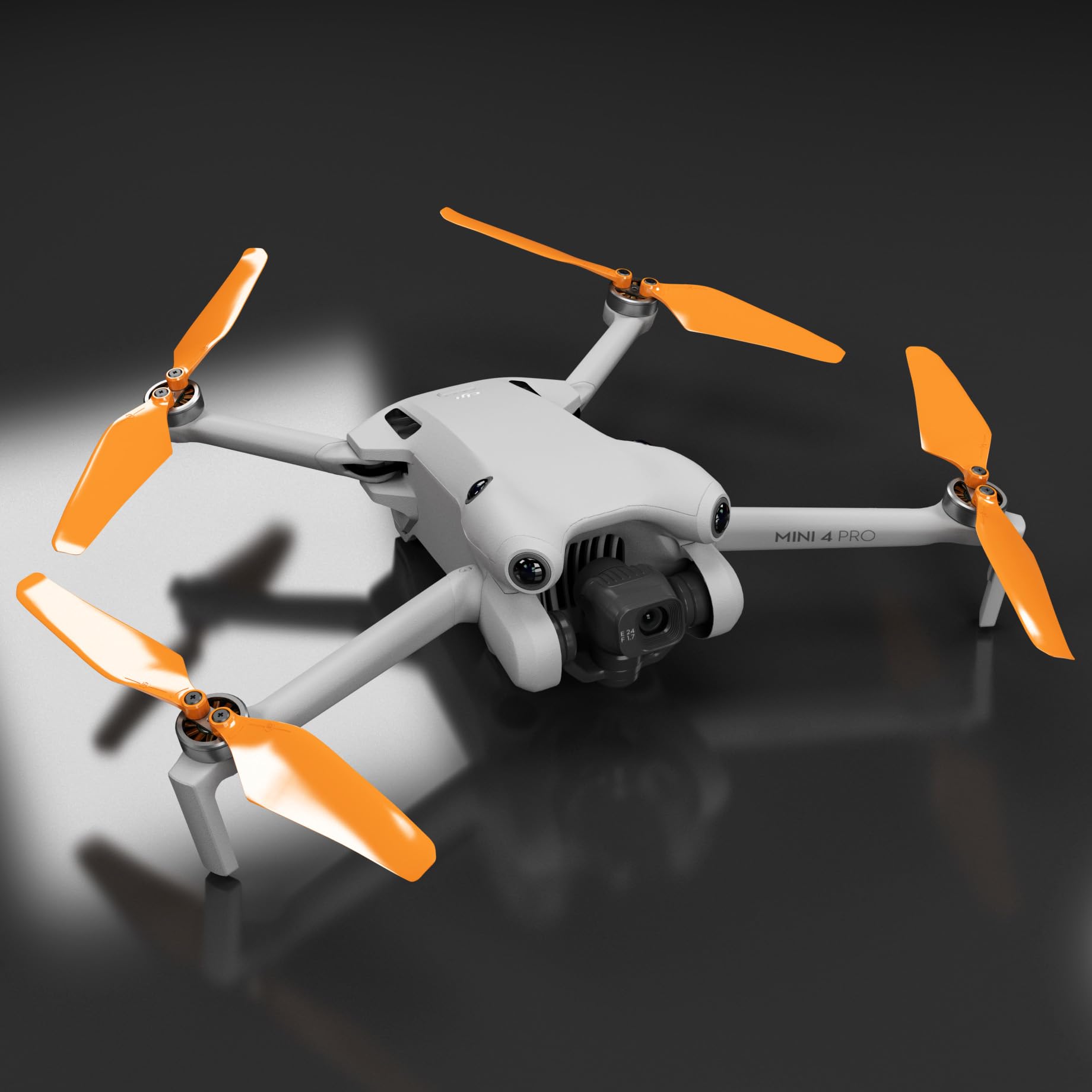Master Airscrew Super Stealth Propellers – Orange, for DJI Mini 4 Pro & Mini 3 Pro (4-Pack)