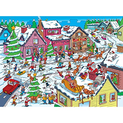 Masterpieces 100-Piece Christmas Jigsaw Puzzle – 101 Things to Spot at Christmas, 14x19 Inches