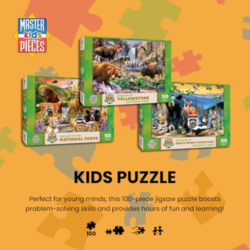 MasterPieces 100 Piece Jigsaw Puzzle for Kids – Audubon Spring Gathering 14x19