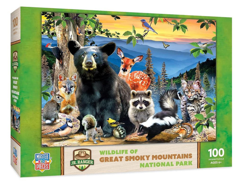MasterPieces 100-Piece Jigsaw Puzzle – Wildlife of Great Smoky Mountains National Park (19x14 Inches) for Ages 6+