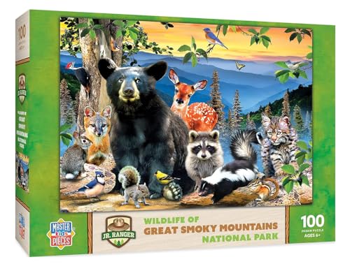 MasterPieces 100-Piece Jigsaw Puzzle – Wildlife of Great Smoky Mountains National Park (19x14 Inches) for Ages 6+