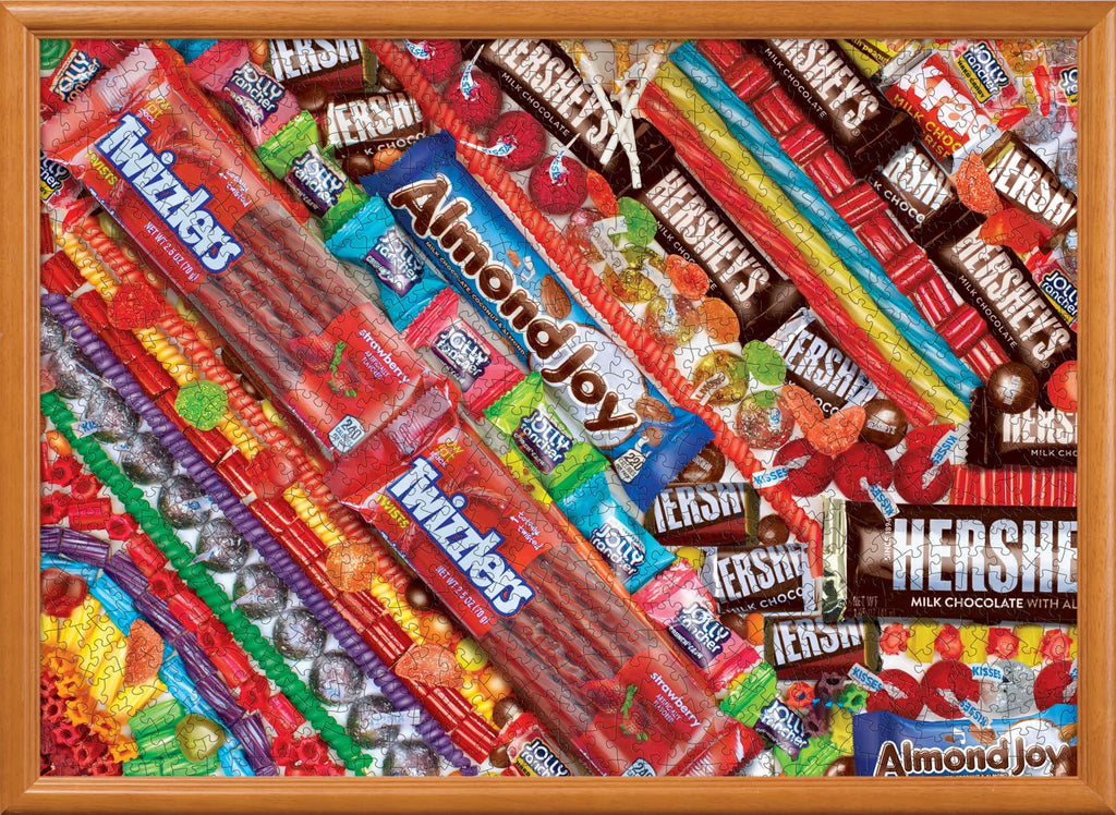 MasterPieces 1000 Piece Hershey's Sweet Tooth Fix Jigsaw Puzzle - 19.25x26.75, Random Cut, Matte Finish, Eco-Friendly, with Bonus Poster