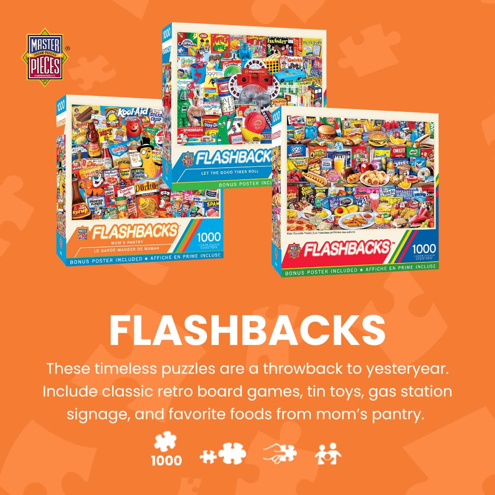 MasterPieces 1000-Piece Jigsaw Puzzle: Breakfast of Champions – Nostalgic Diner Scene