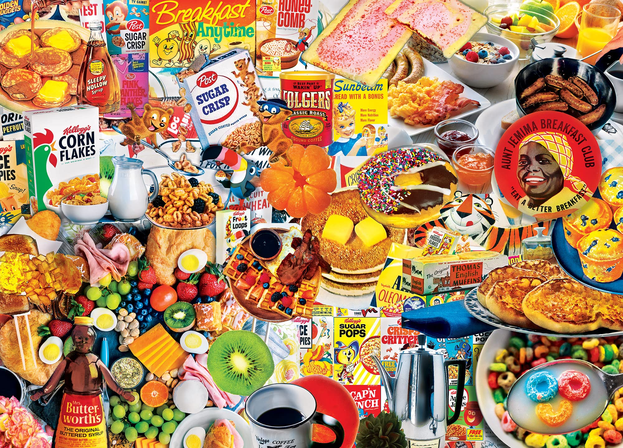 MasterPieces 1000-Piece Jigsaw Puzzle: Breakfast of Champions – Nostalgic Diner Scene