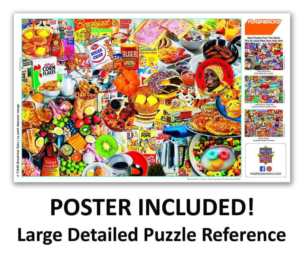 MasterPieces 1000-Piece Jigsaw Puzzle: Breakfast of Champions – Nostalgic Diner Scene