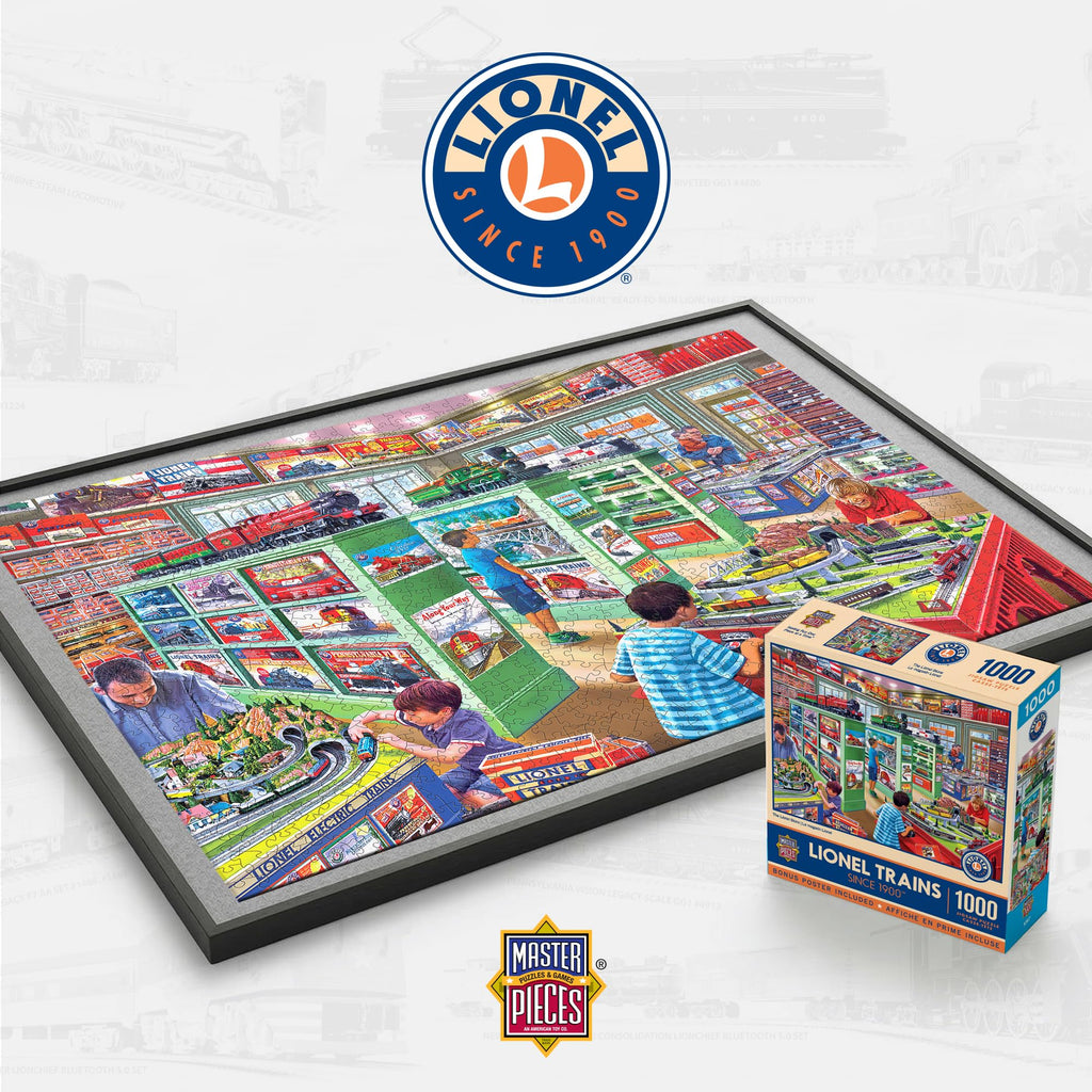 MasterPieces 1000-Piece Jigsaw Puzzle: The Lionel Store, 19.25 x 26.75 Inches