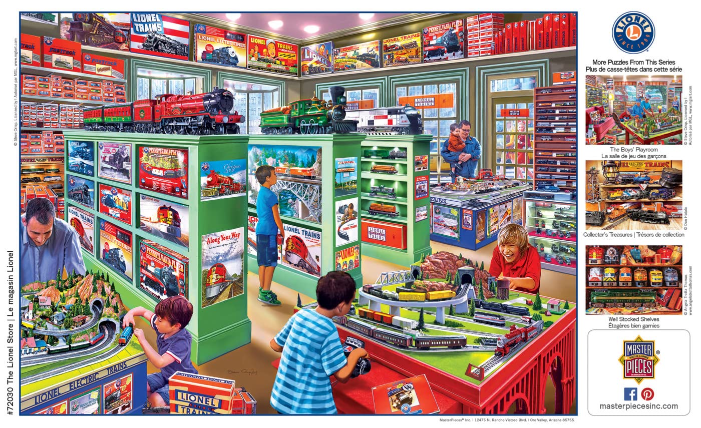 MasterPieces 1000-Piece Jigsaw Puzzle: The Lionel Store, 19.25 x 26.75 Inches