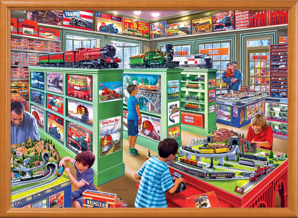 MasterPieces 1000-Piece Jigsaw Puzzle: The Lionel Store, 19.25 x 26.75 Inches
