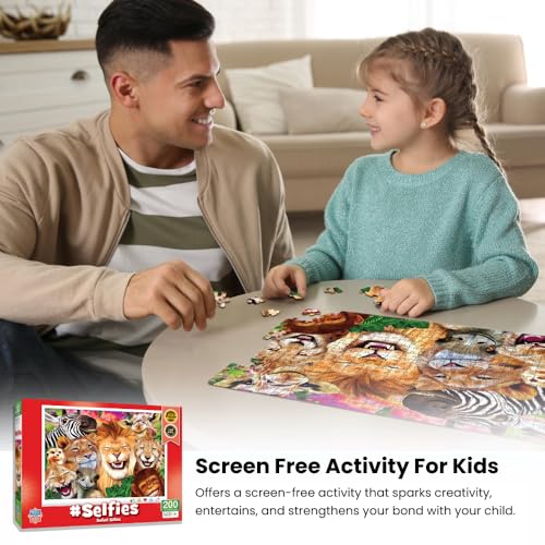 MasterPieces 200-Piece Barnyard Buddies Selfie Puzzle – 19x14 Inches, Recycled Materials, Ages 8+