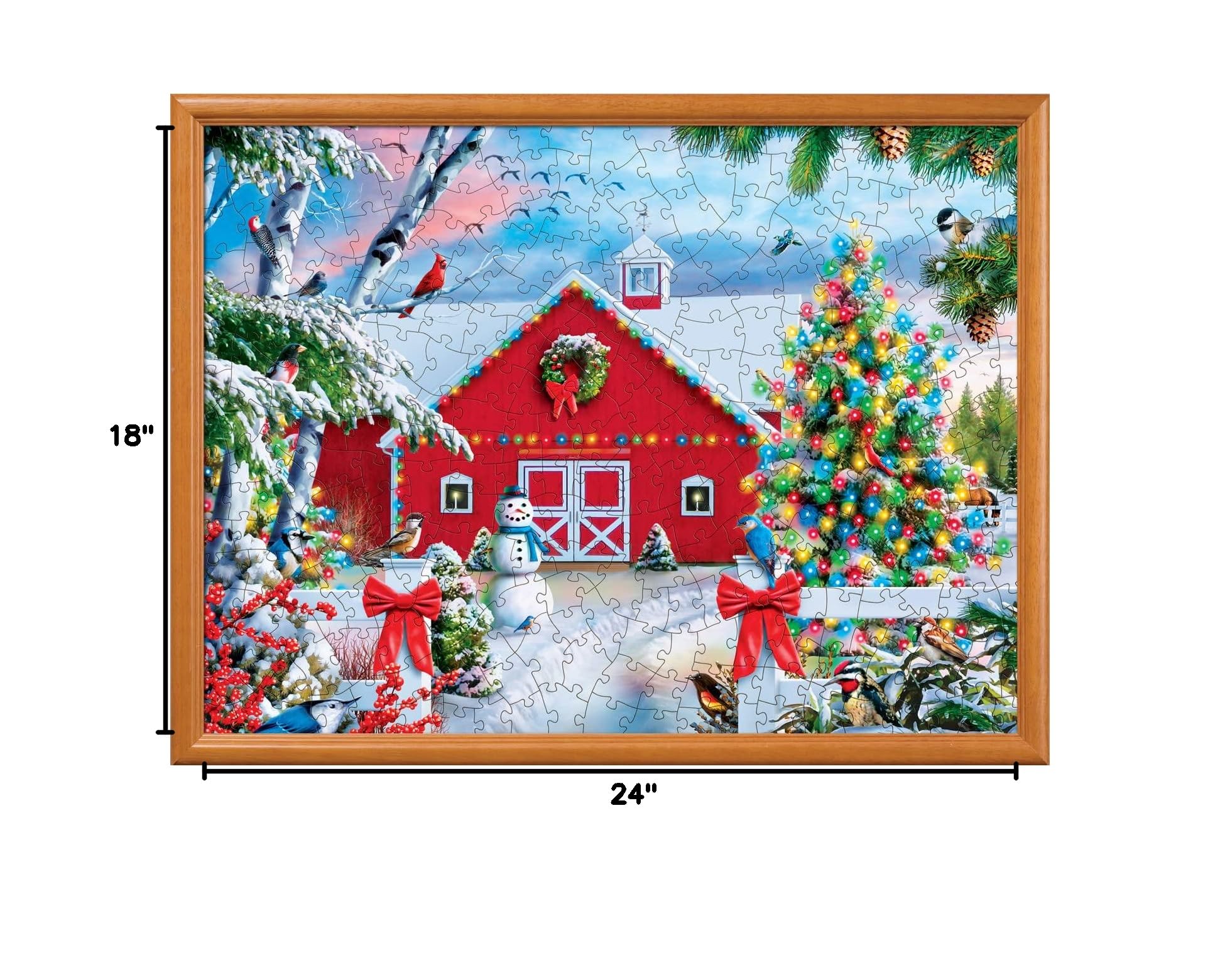 MasterPieces 300 Piece EZ Grip Jigsaw Puzzle - Country Christmas - 18x24