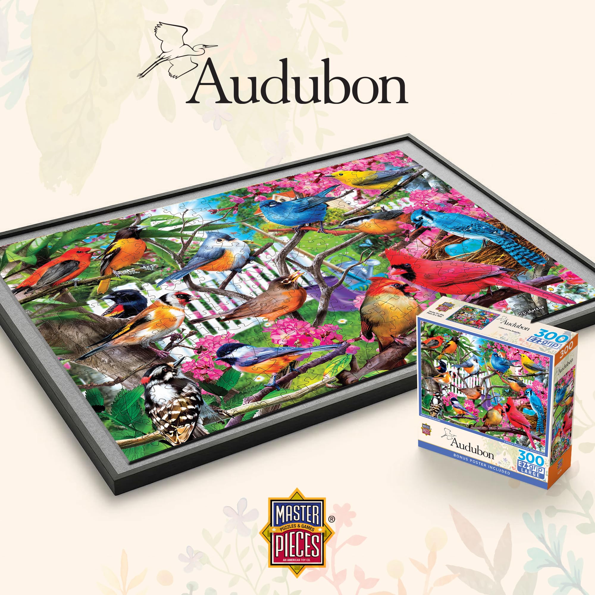 MasterPieces 300-Piece EZ Grip Jigsaw Puzzle - Hidden in the Branches - 18x24