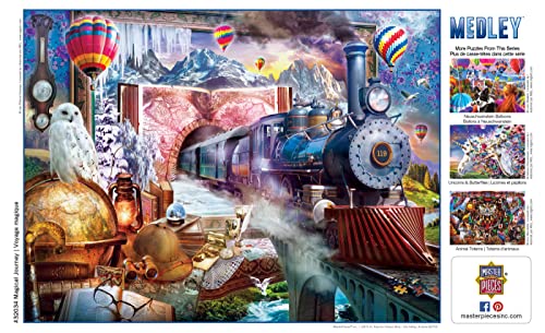Masterpieces 300 Piece EZ Grip Jigsaw Puzzle - Magical Journey - 18x24 Inches, Large Pieces