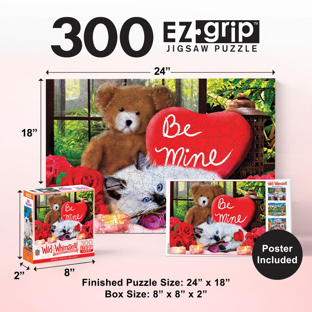 Masterpieces 300 Piece EZ Grip Jigsaw Puzzle – Be Mine – 18x24