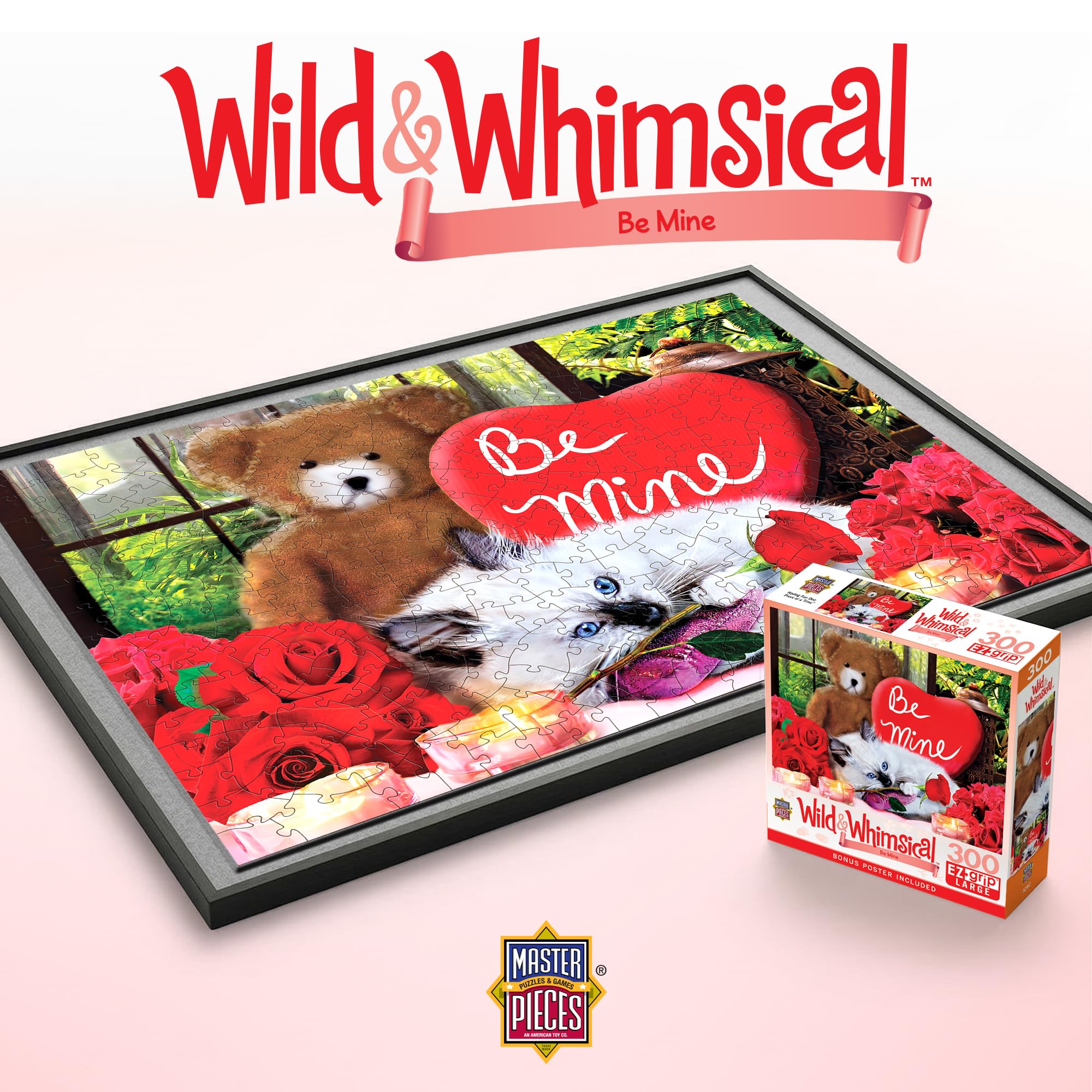 Masterpieces 300 Piece EZ Grip Jigsaw Puzzle – Be Mine – 18x24