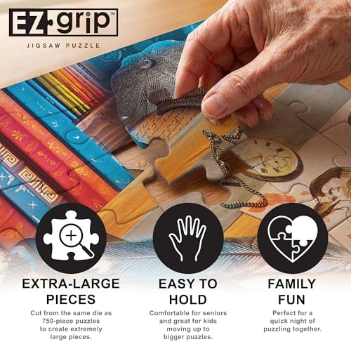 MasterPieces 300 Piece EZ Grip Jigsaw Puzzle – Creative Birding, 18x24 Inches