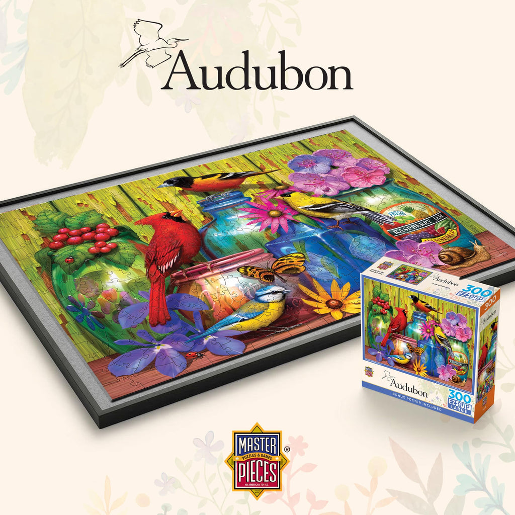 MasterPieces 300-Piece EZ Grip Jigsaw Puzzle – Feathered Reflections, 18x24 Inches