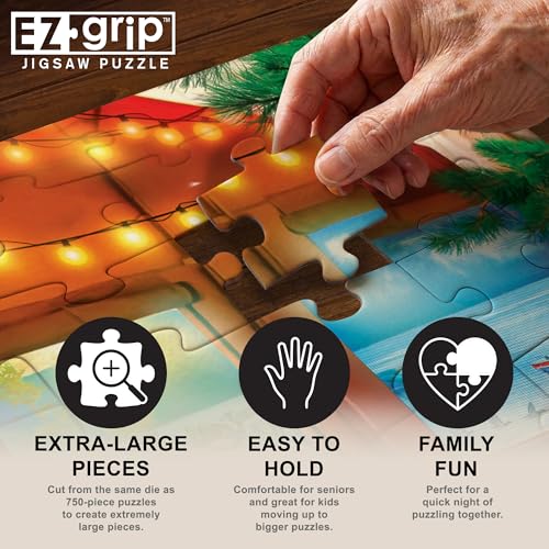 MasterPieces 300-Piece EZ Grip Jigsaw Puzzle – Glamping Style – 18x24 Inches – Oversized Pieces for Easy Handling