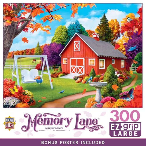 Masterpieces 300-Piece EZ Grip Jigsaw Puzzle – Harvest Breeze – 18x24 Inch