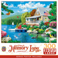 Masterpieces 300-Piece EZ Grip Jigsaw Puzzle: Lakeside Memories – Oversized Pieces for Easy Handling