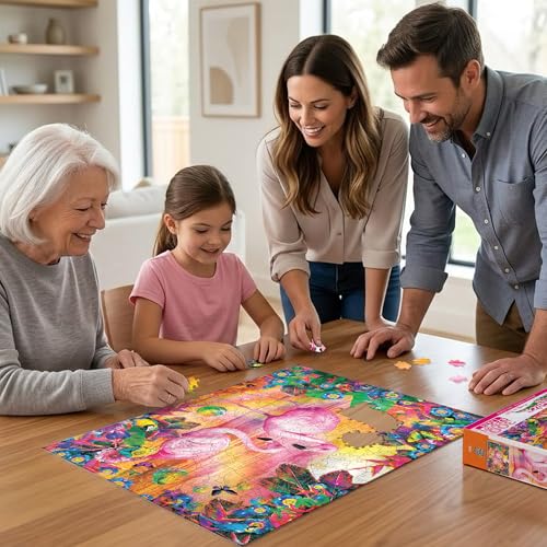 MasterPieces 300 Piece EZ Grip Jigsaw Puzzle – Pretty in Pink (18" x 24")