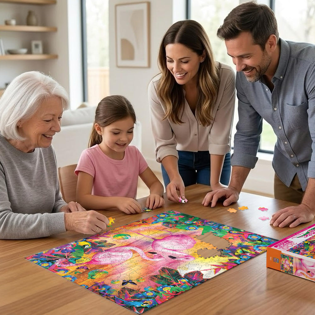 MasterPieces 300 Piece EZ Grip Jigsaw Puzzle – Pretty in Pink (18" x 24")