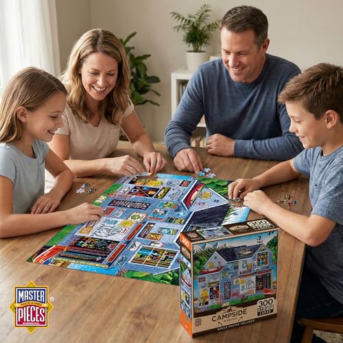 MasterPieces 300-Piece EZ Grip Jigsaw Puzzle: The Silver Trout, Large Pieces, Non-Glare, 18x24 Inches