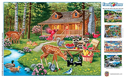 MasterPieces 400-Piece Creekside Gathering Jigsaw Puzzle – 18x24 Matte Finish Random Cut