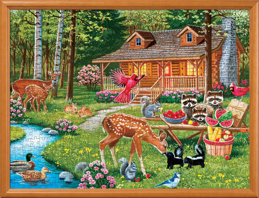 MasterPieces 400-Piece Creekside Gathering Jigsaw Puzzle – 18x24 Matte Finish Random Cut
