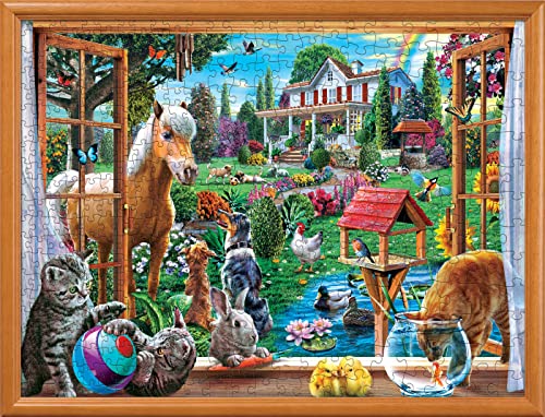 MasterPieces 400 Piece Jigsaw Puzzle – 18x24 Inches, Matte Finish, Random Cut, Eco-Friendly Materials