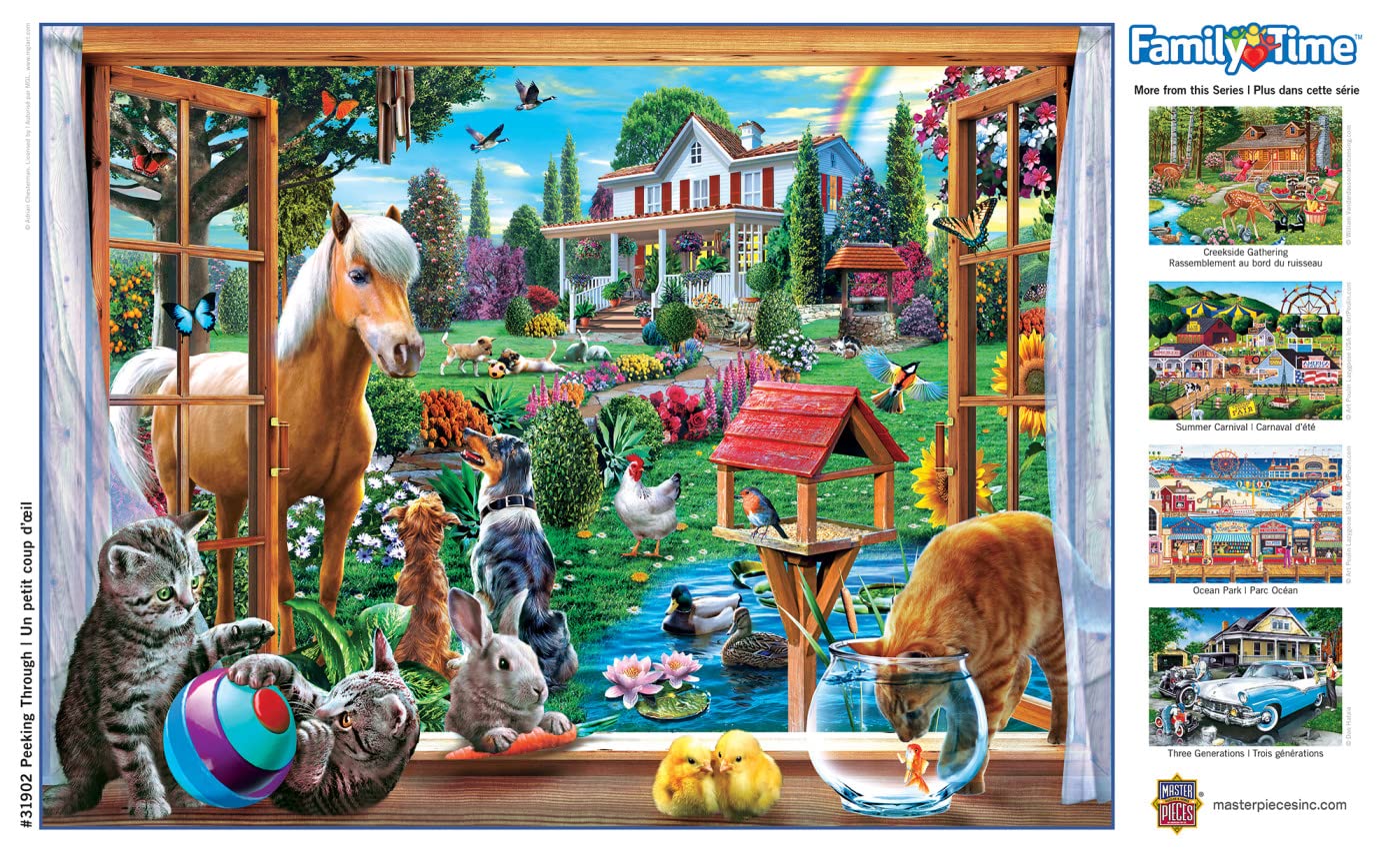 MasterPieces 400 Piece Jigsaw Puzzle – 18x24 Inches, Matte Finish, Random Cut, Eco-Friendly Materials
